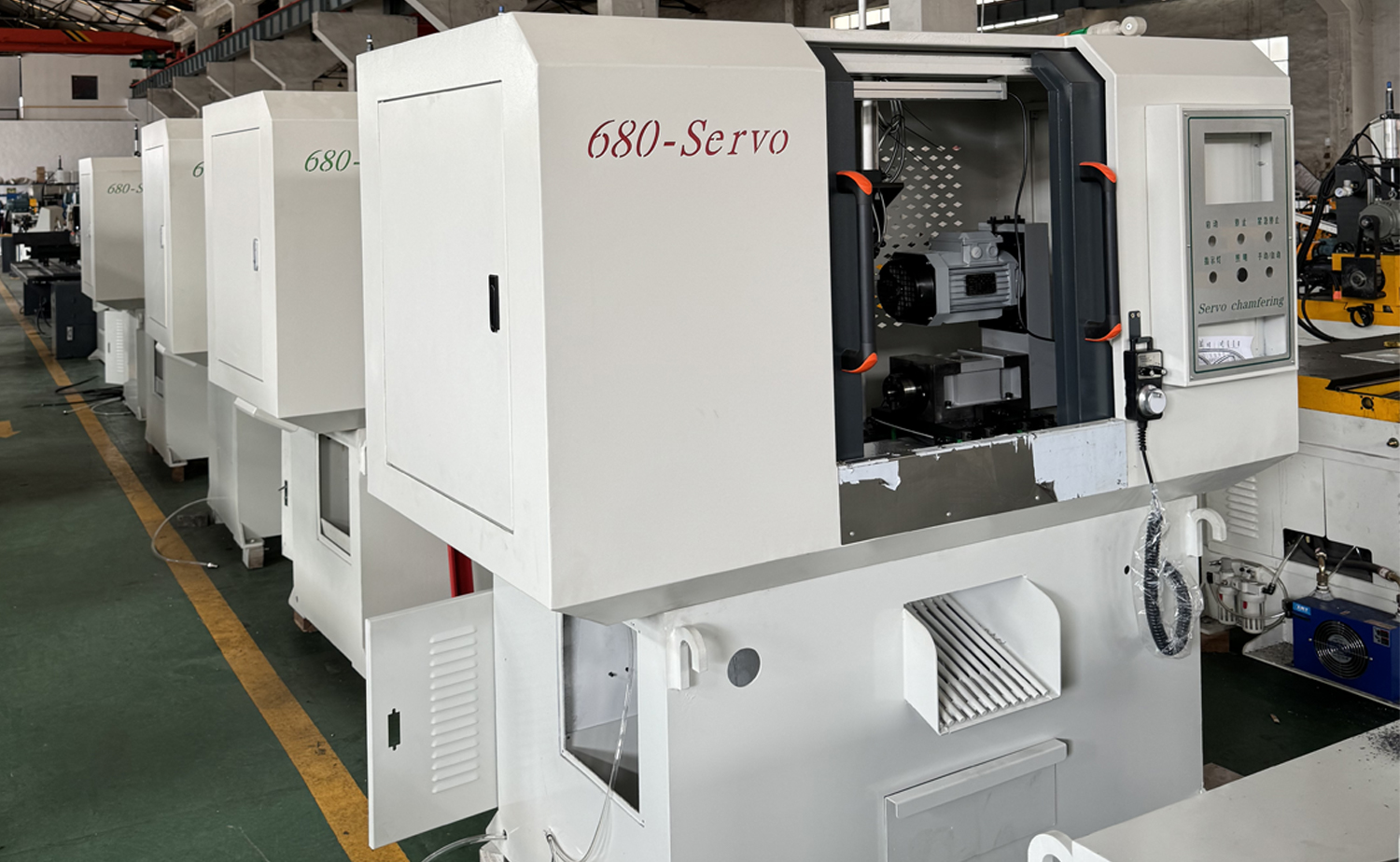 Seria DEF680CNC Servo de viteză rapidă Mașină de teșit tub dublu